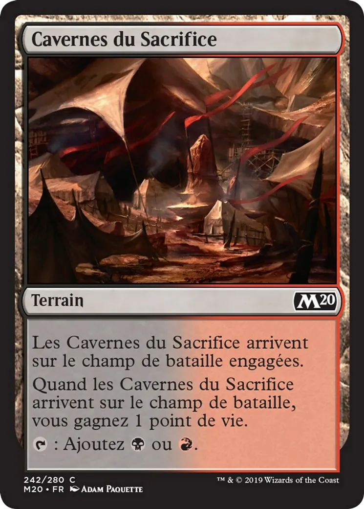 Cavernes du Sacrifice — Core Set 2020 — Magic: The Gathering