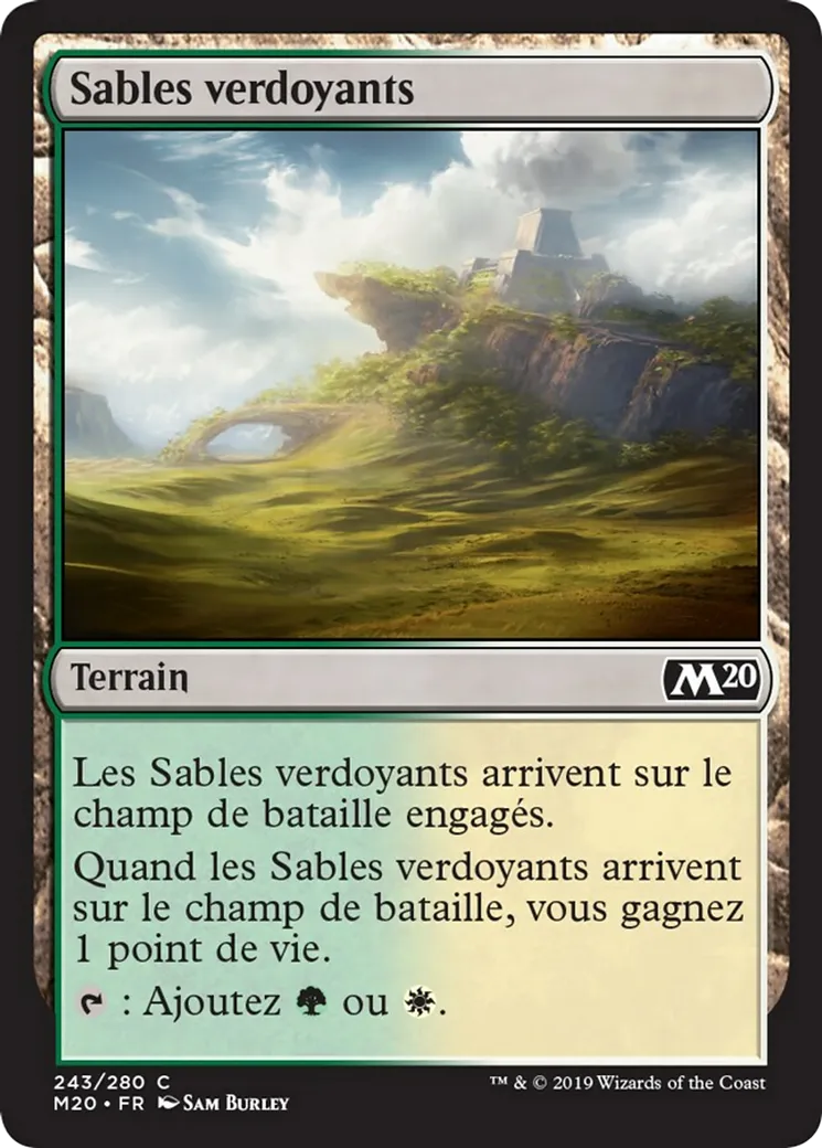 Sables verdoyants — Core Set 2020 — Magic: The Gathering