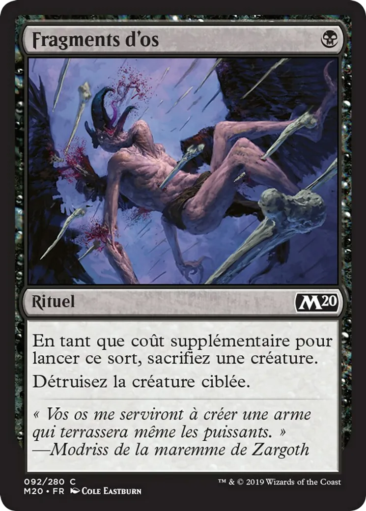 Fragments d'os from Core Set 2020 - Magic: The Gathering