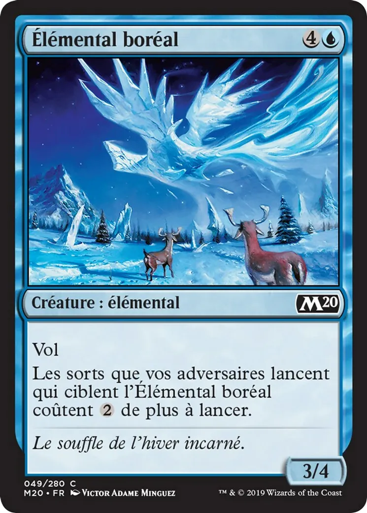 Élémental boréal — Core Set 2020 — Magic: The Gathering
