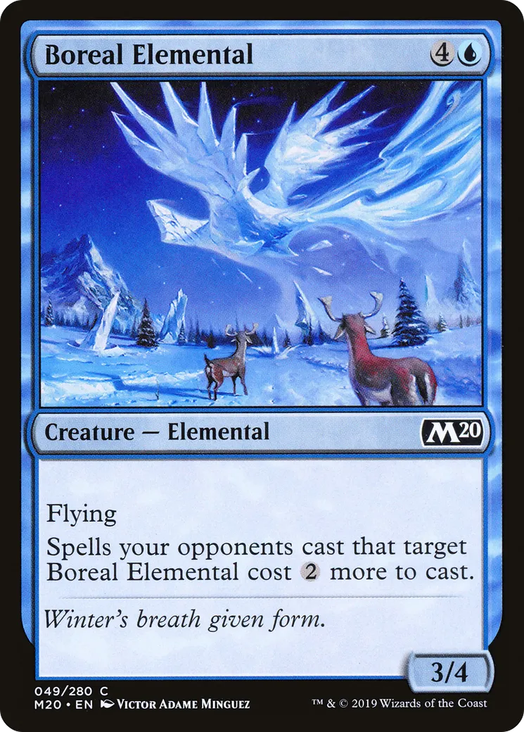 Élémental boréal — Core Set 2020 — Magic: The Gathering
