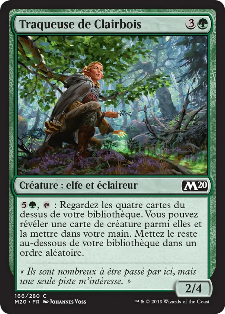 Traqueuse de Clairbois — Core Set 2020 — Magic: The Gathering