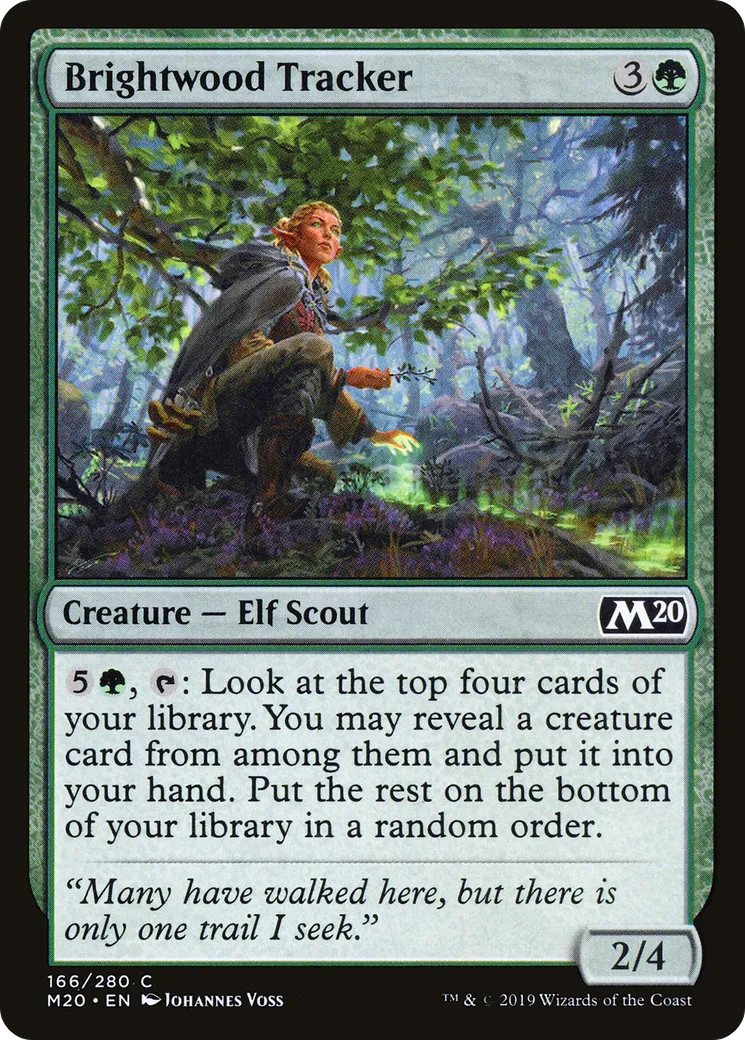 Brightwood Tracker — Core Set 2020 — Magic: The Gathering