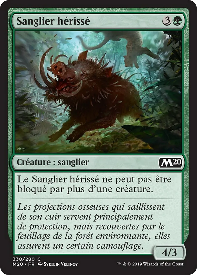 Sanglier hérissé — Core Set 2020 — Magic: The Gathering