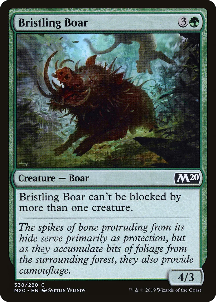Bristling Boar — Core Set 2020 — Magic: The Gathering