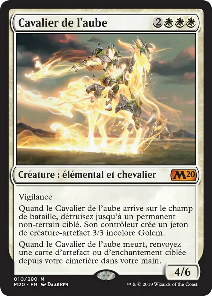 Cavalier de l'aube — Core Set 2020 — Magic: The Gathering