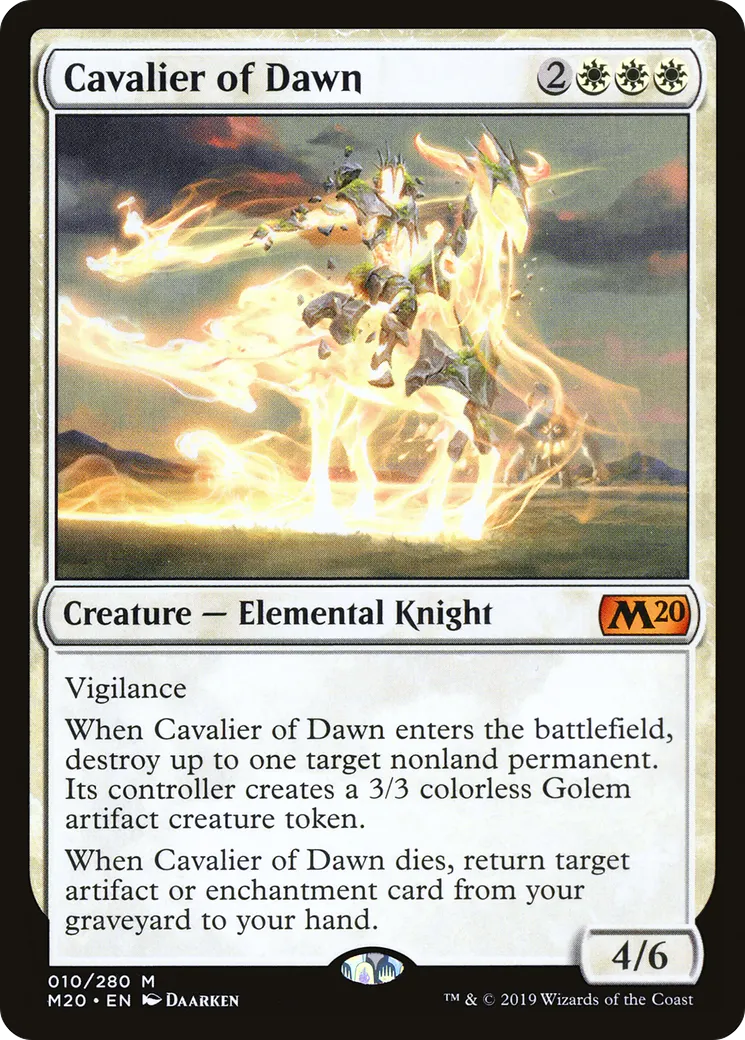 Cavalier of Dawn — Core Set 2020 — Magic: The Gathering