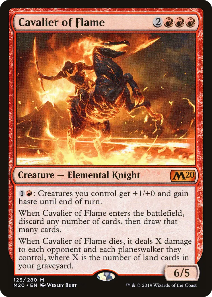 Cavalier of Flame — Core Set 2020 — Magic: The Gathering