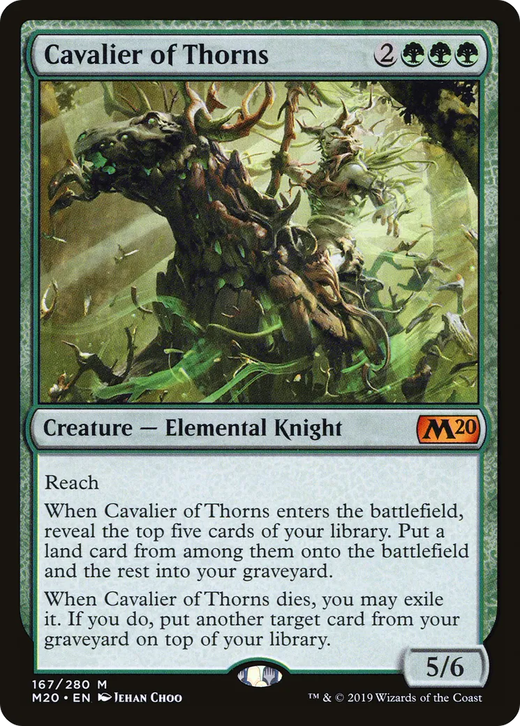 Cavalier of Thorns — Core Set 2020 — Magic: The Gathering