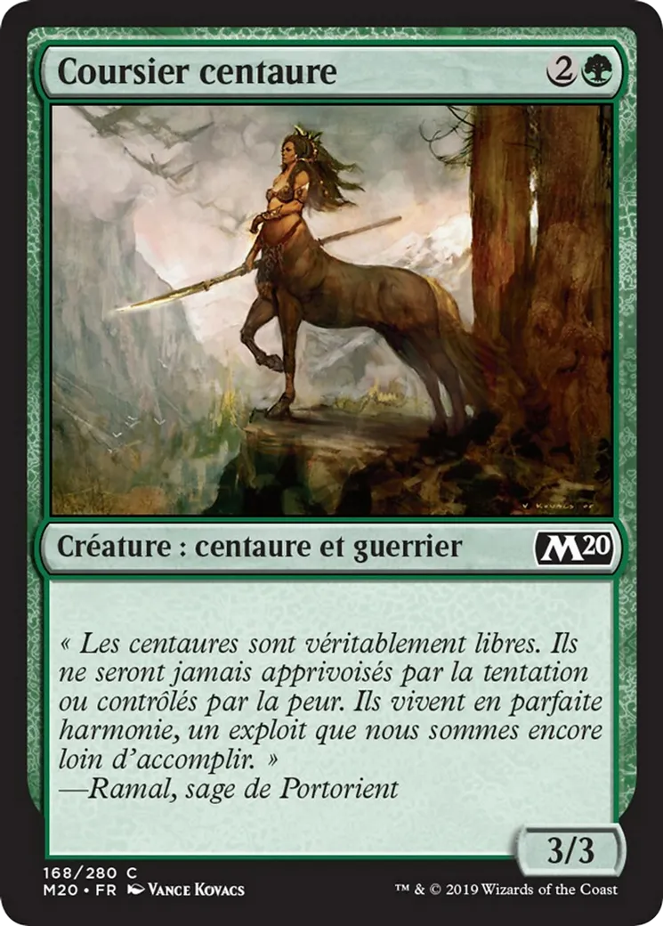 Coursier centaure — Core Set 2020 — Magic: The Gathering