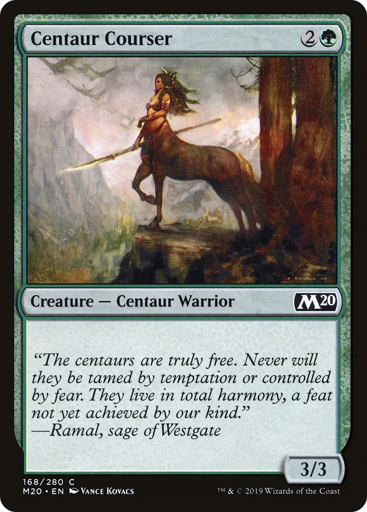 Centaur Courser — Core Set 2020 — Magic: The Gathering