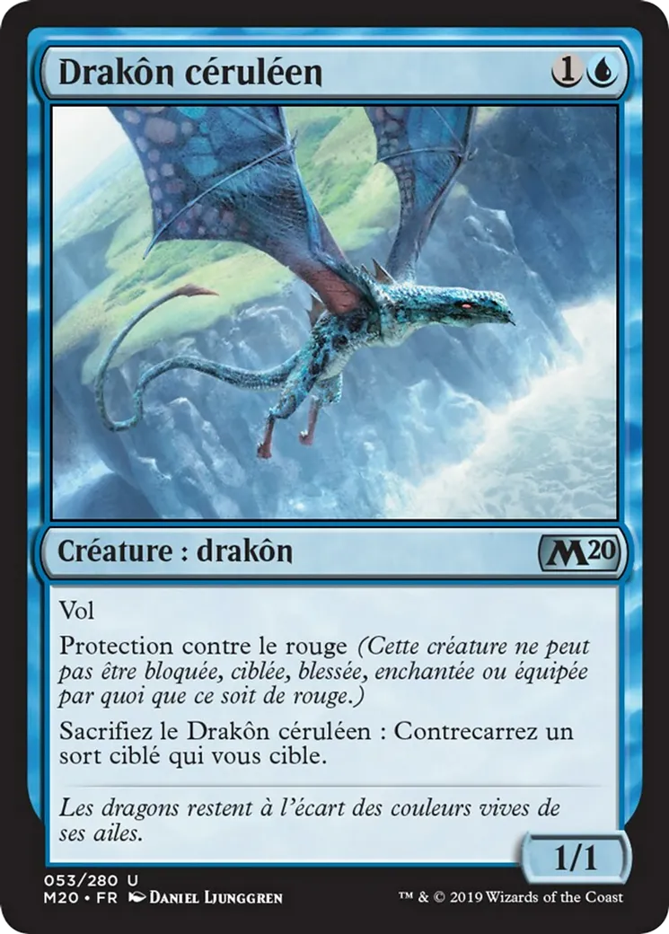 Drakôn céruléen — Core Set 2020 — Magic: The Gathering