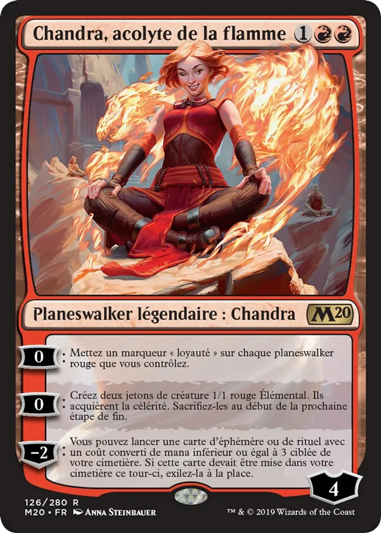 Chandra, acolyte de la flamme — Core Set 2020 — Magic: The Gathering
