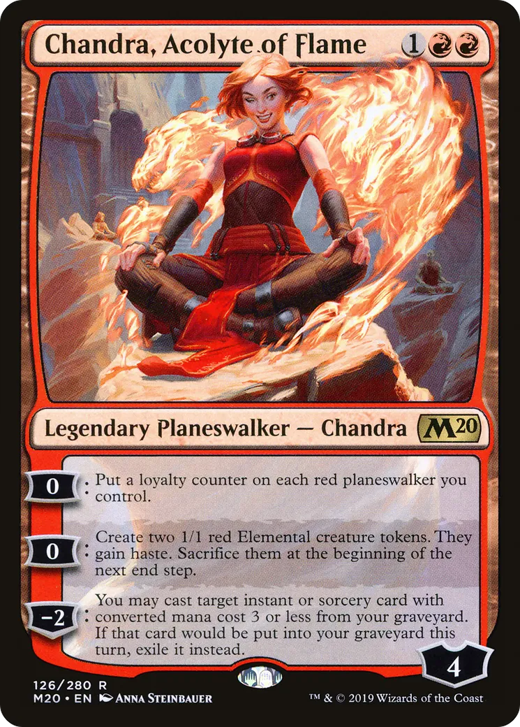 Chandra, Acolyte of Flame — Core Set 2020 — Magic: The Gathering