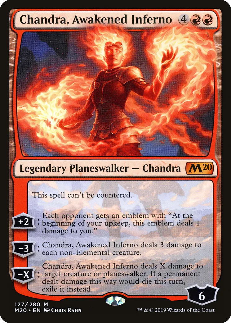Chandra, Awakened Inferno — Core Set 2020 — Magic: The Gathering