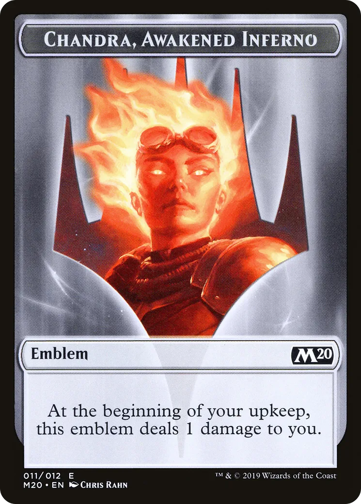 Chandra, Awakened Inferno Emblem — Core Set 2020 — Magic: The Gathering