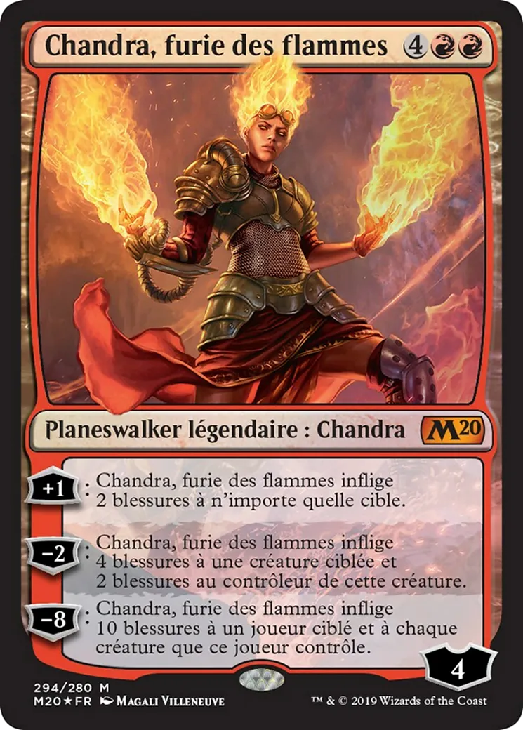 Chandra, furie des flammes — Core Set 2020 — Magic: The Gathering