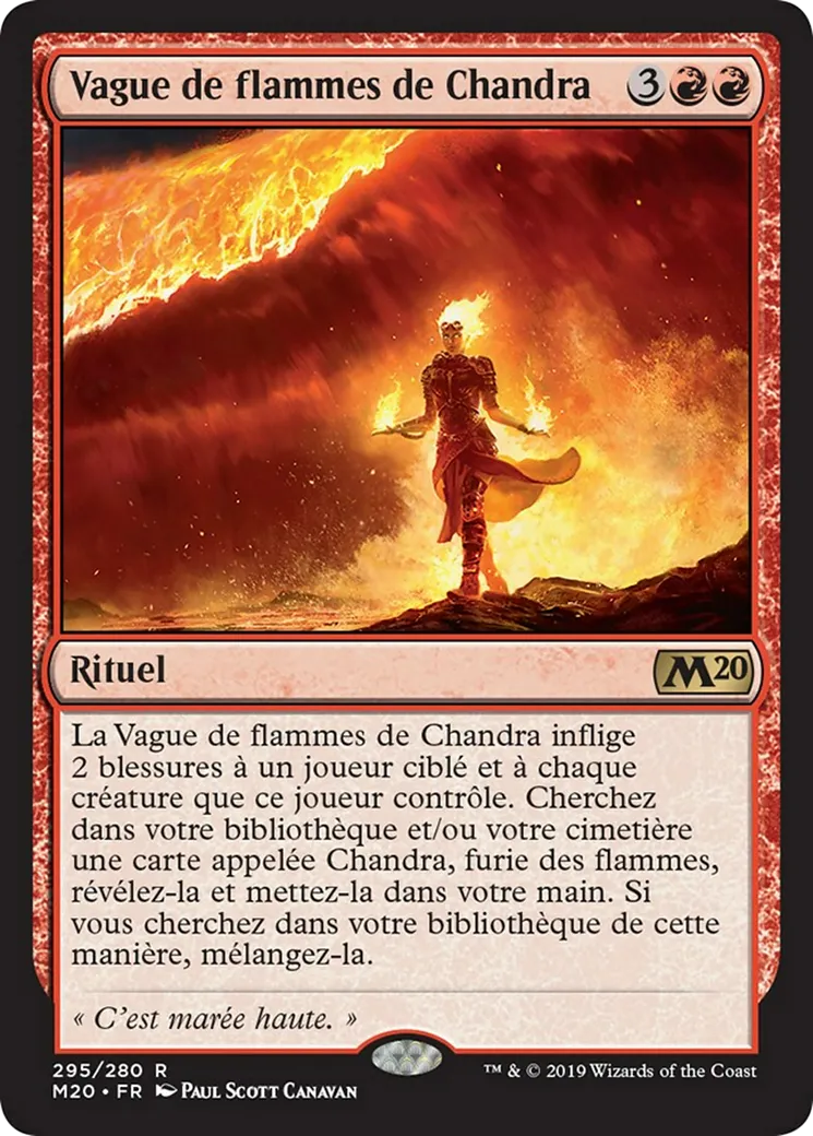 Vague de flammes de Chandra — Core Set 2020 — Magic: The Gathering