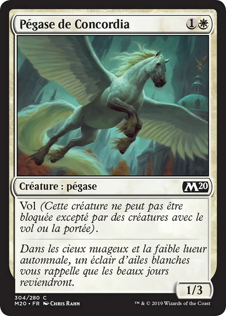 Pégase de Concordia — Core Set 2020 — Magic: The Gathering