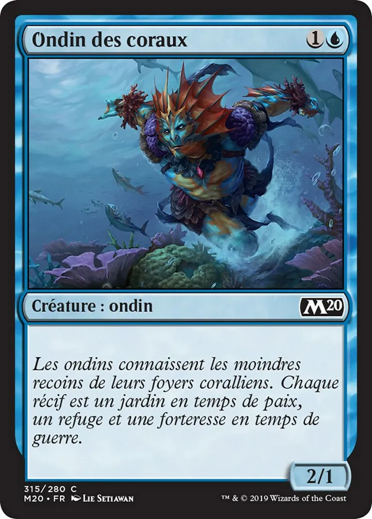 Ondin des coraux — Core Set 2020 — Magic: The Gathering