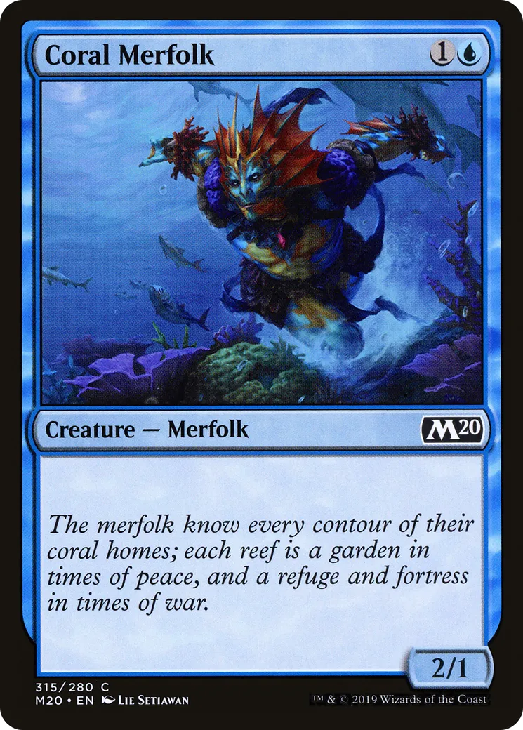 Ondin des coraux — Core Set 2020 — Magic: The Gathering