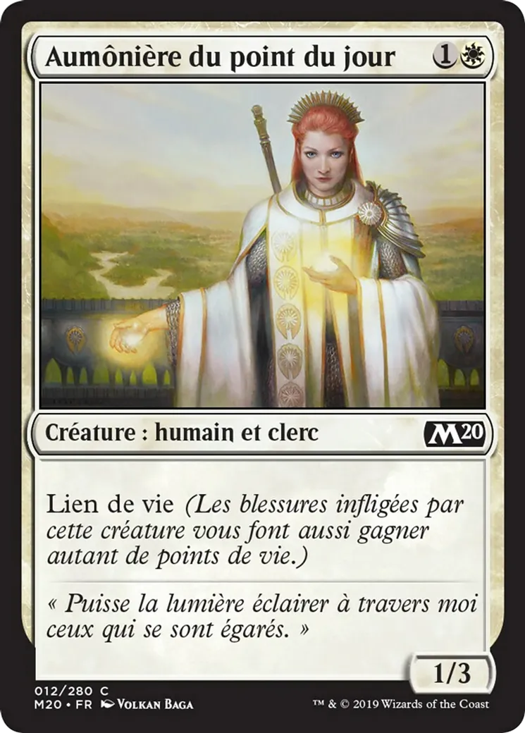 Aumônière du point du jour — Core Set 2020 — Magic: The Gathering