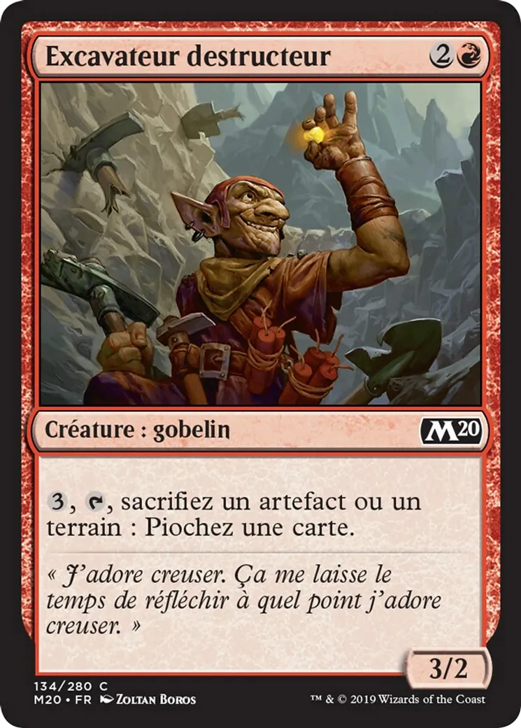 Excavateur destructeur from Core Set 2020 - Magic: The Gathering
