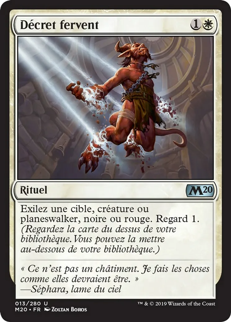 Décret fervent — Core Set 2020 — Magic: The Gathering