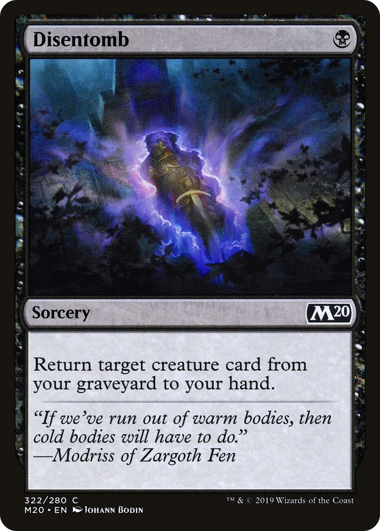 Disentomb — Core Set 2020 — Magic: The Gathering