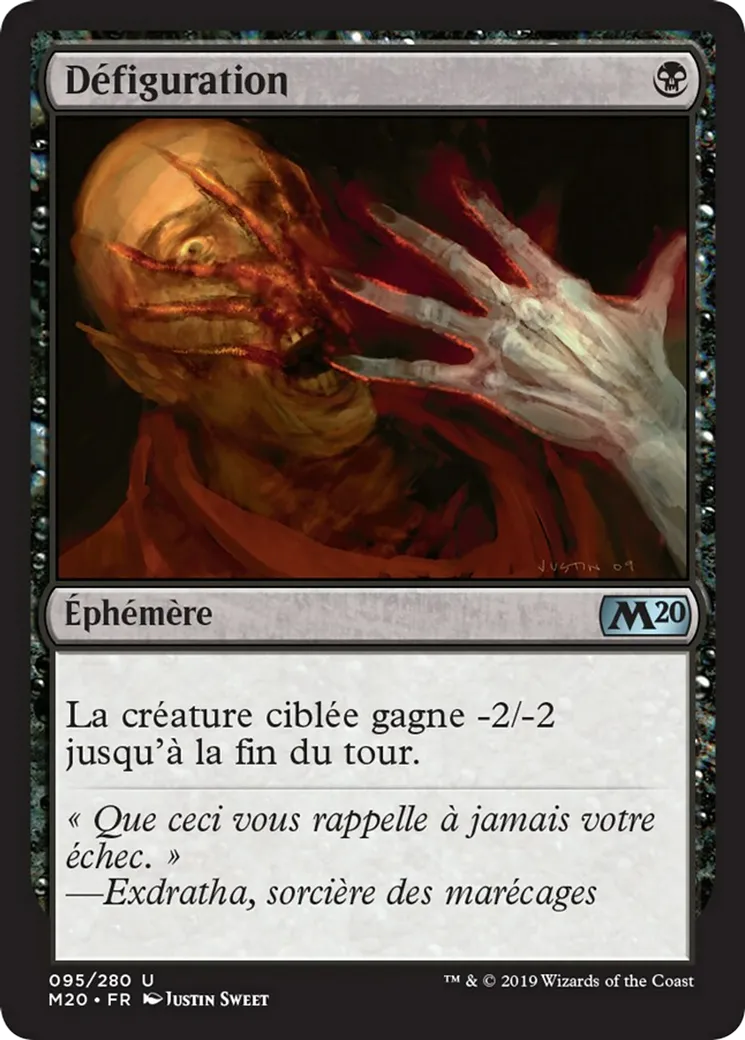 Défiguration — Core Set 2020 — Magic: The Gathering
