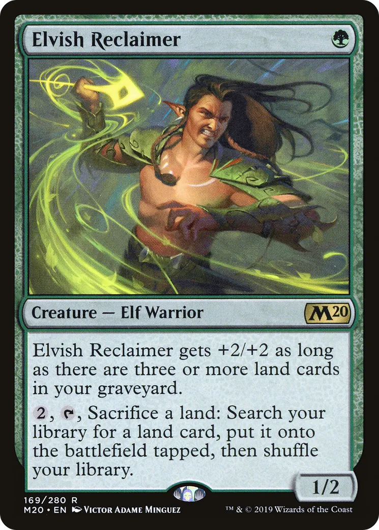 Elvish Reclaimer — Core Set 2020 — Magic: The Gathering