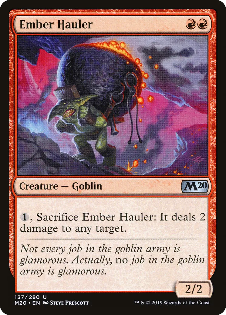Ember Hauler from Core Set 2020 - Magic: The Gathering