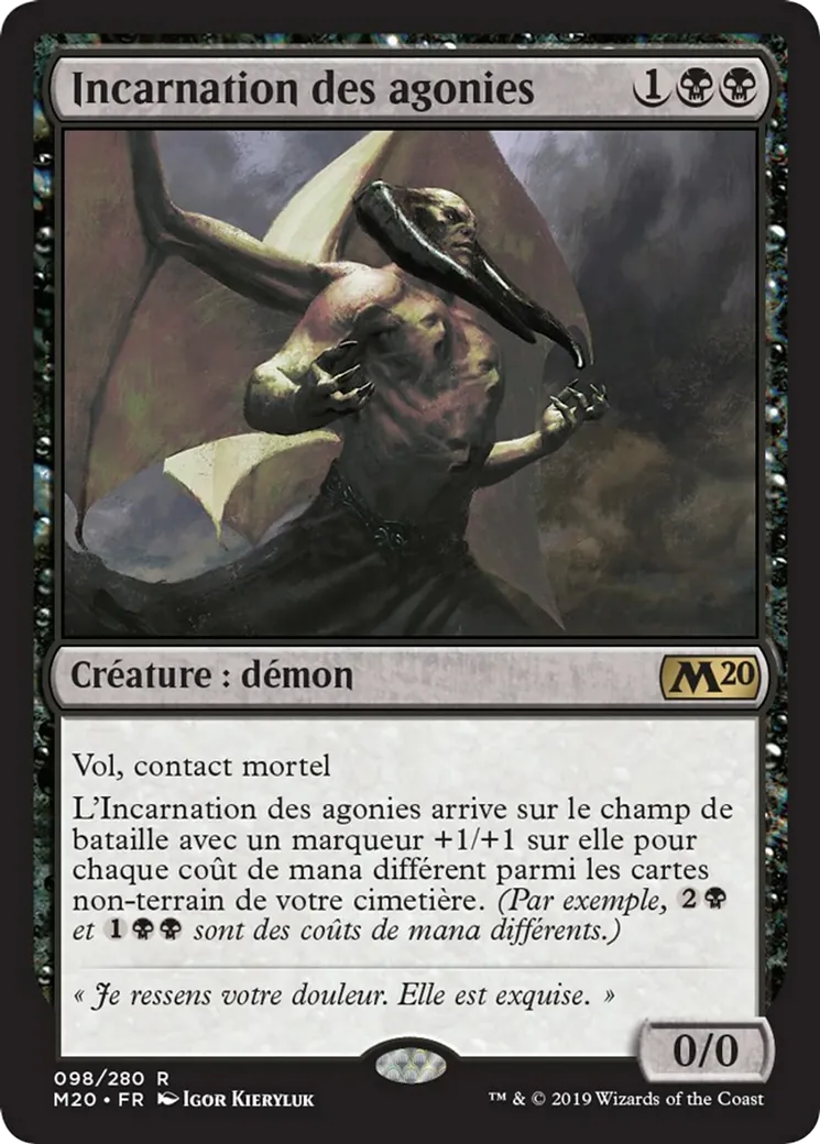 Incarnation des agonies — Core Set 2020 — Magic: The Gathering