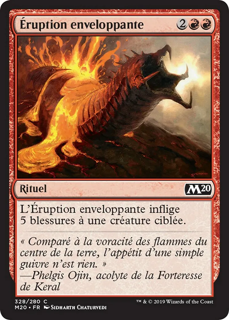 Éruption enveloppante — Core Set 2020 — Magic: The Gathering