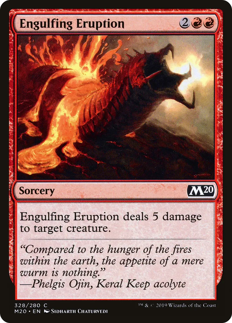 Engulfing Eruption — Core Set 2020 — Magic: The Gathering