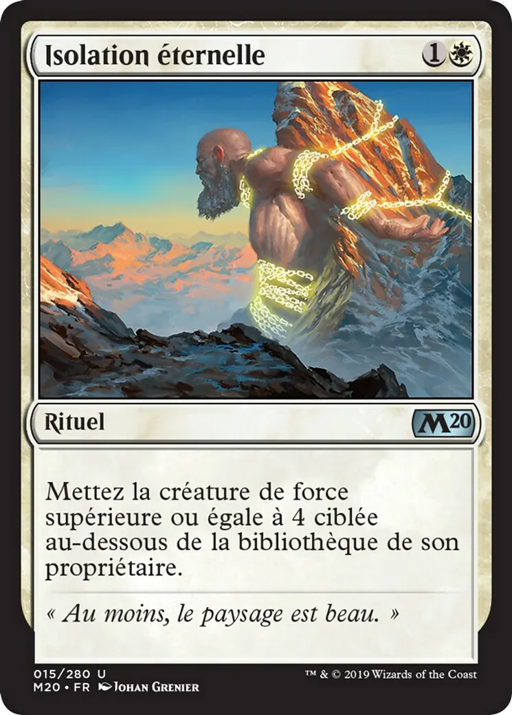 Isolation éternelle — Core Set 2020 — Magic: The Gathering