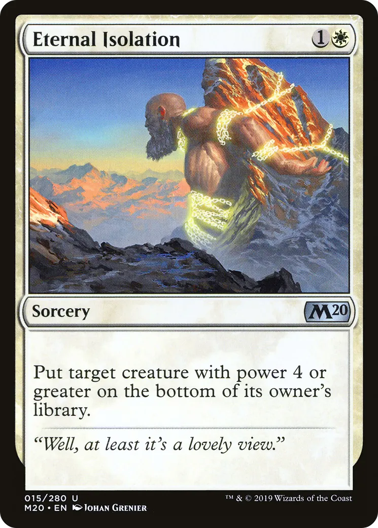 Isolation éternelle — Core Set 2020 — Magic: The Gathering