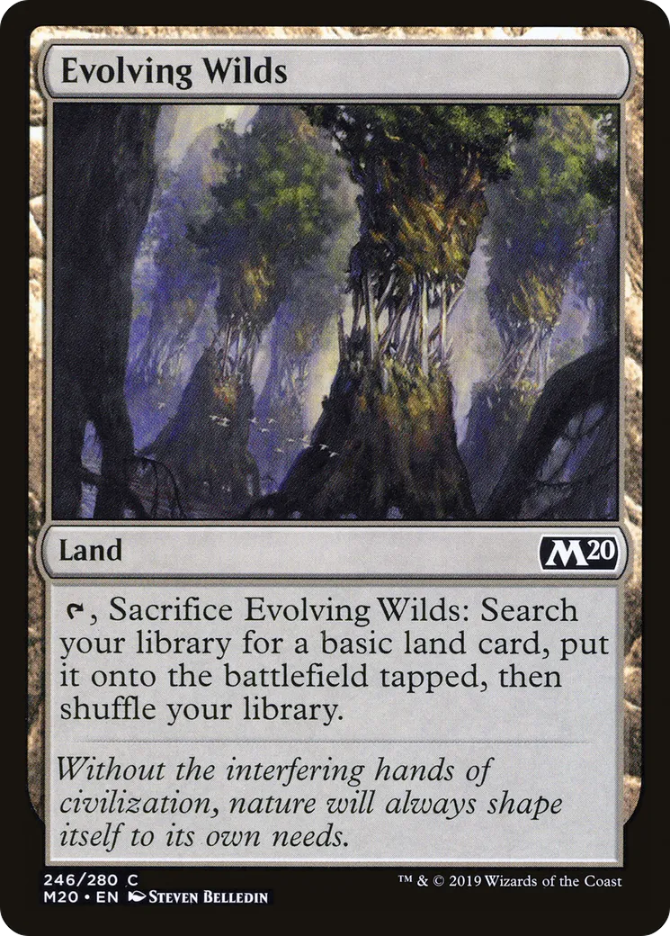Evolving Wilds from Core Set 2020 - Magic: The Gathering