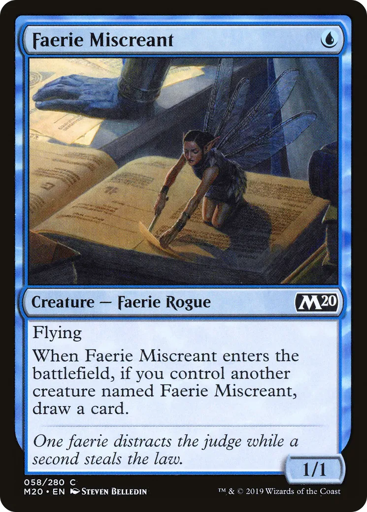Faerie Miscreant — Core Set 2020 — Magic: The Gathering