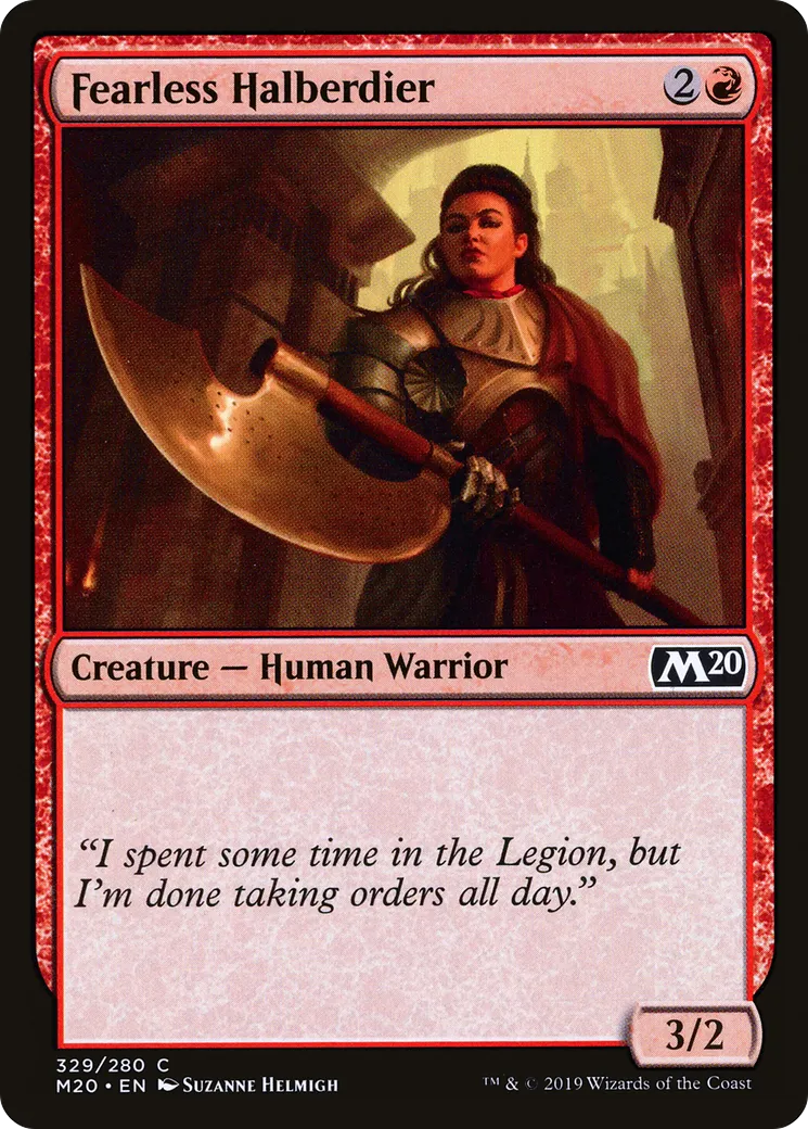 Fearless Halberdier — Core Set 2020 — Magic: The Gathering