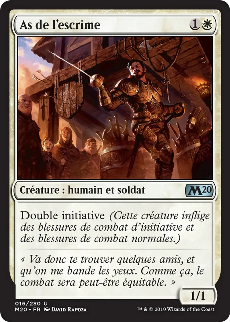 As de l'escrime — Core Set 2020 — Magic: The Gathering