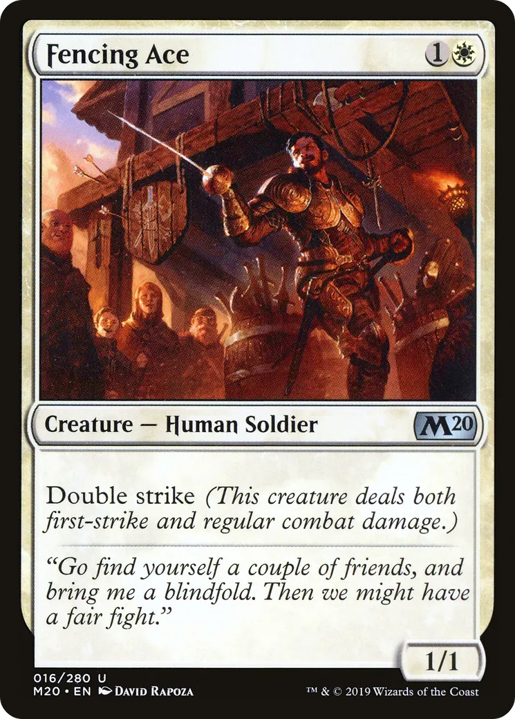 Fencing Ace — Core Set 2020 — Magic: The Gathering