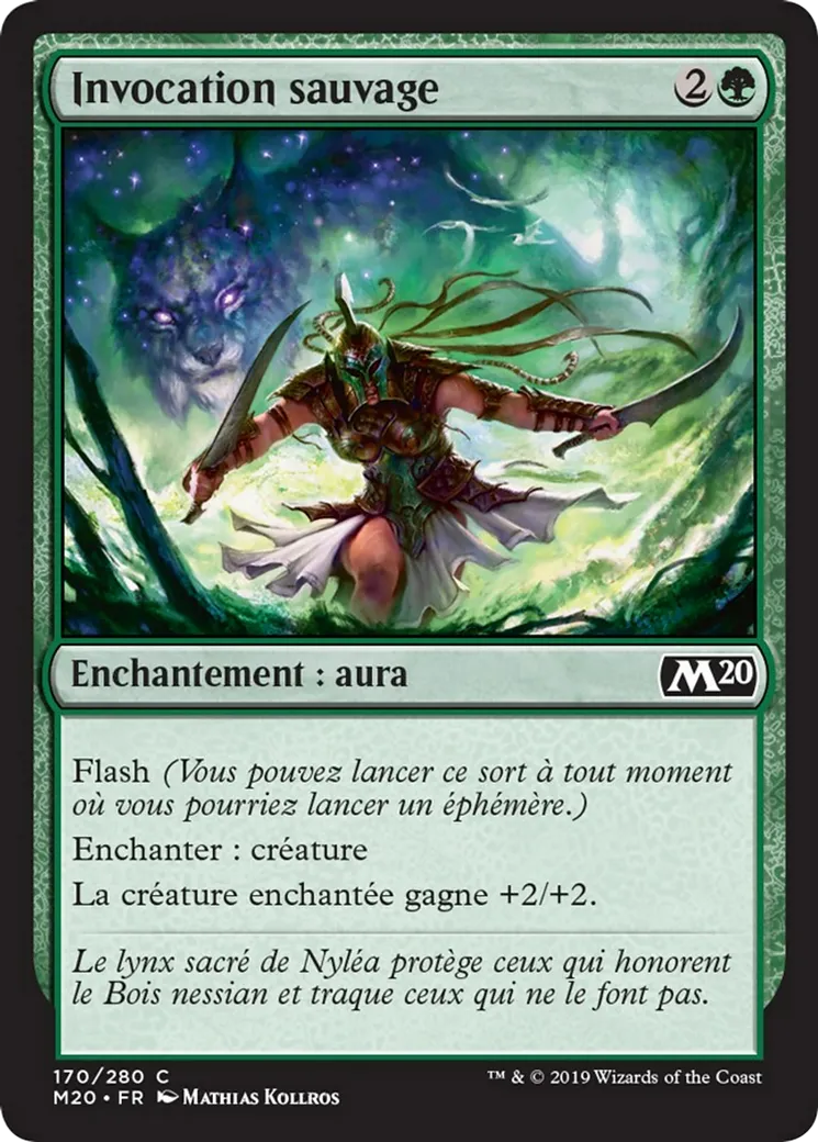 Invocation sauvage — Core Set 2020 — Magic: The Gathering