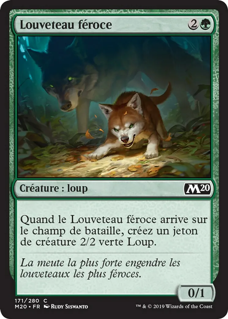 Louveteau féroce — Core Set 2020 — Magic: The Gathering