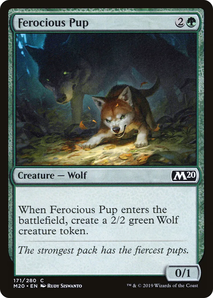 Louveteau féroce — Core Set 2020 — Magic: The Gathering