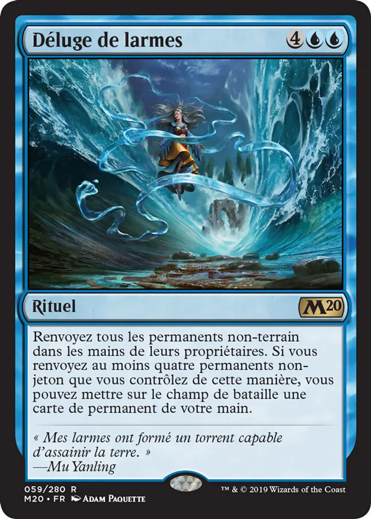 Déluge de larmes — Core Set 2020 — Magic: The Gathering