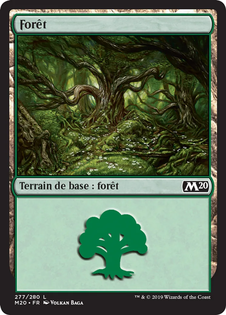 Forêt — Core Set 2020 — Magic: The Gathering