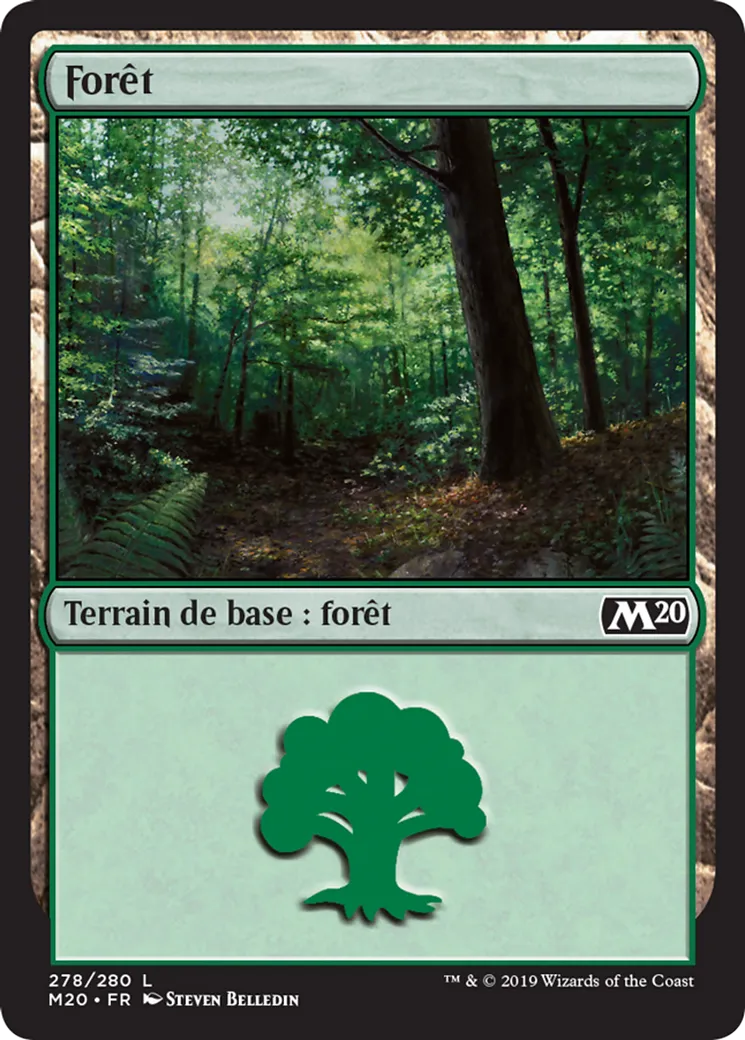 Forêt — Core Set 2020 — Magic: The Gathering