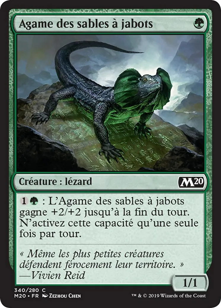 Agame des sables à jabots — Core Set 2020 — Magic: The Gathering
