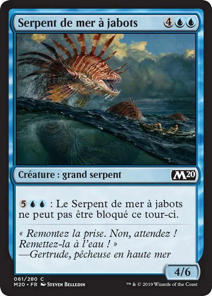 Serpent de mer à jabots — Core Set 2020 — Magic: The Gathering
